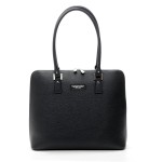 SPALDING & BROS. Borsa donna MAFALDA SHOPPING collezione Tourist in pelle nera