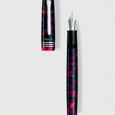TIBALDI. Penna stilografica N60 in resina rosso rubino