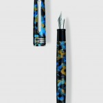 TIBALDI. Penna stilografica N60 in resina blu samarkand