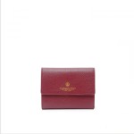 SPALDING & BROS. Small Continental portafoglio donna Tiffany in pelle di vitello rosso scuro