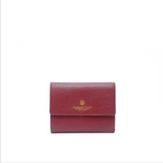 SPALDING & BROS. Small Continental portafoglio donna Tiffany in pelle di vitello rosso scuro
