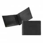 Portafoglio slim 8 c credito smooth pelle nera 