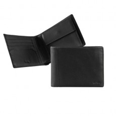 NAVA. Portafoglio portamonete 4 c credito smooth pelle nera NAVA. Portafoglio portamonete 4 c credito smooth pelle nera