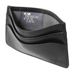 Porta carte credito Smooth pelle nera