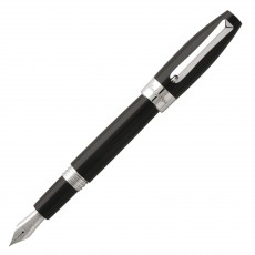 MONTEGRAPPA: Penna stilo Fortuna nera finit. placcate palladio