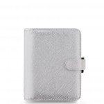 Organizer Pocket SAFFIANO METALLIC argento edizione speciale