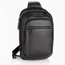 Slingbag PORSCHE DESIGN ROADSTER EVO pelle nera